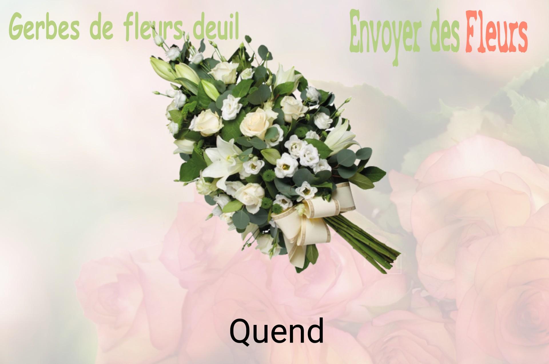 Gerbe de fleurs de deuil livrée à Quend